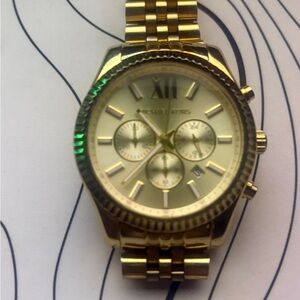 Michael Kors Gold-Tone Chronograph Watch